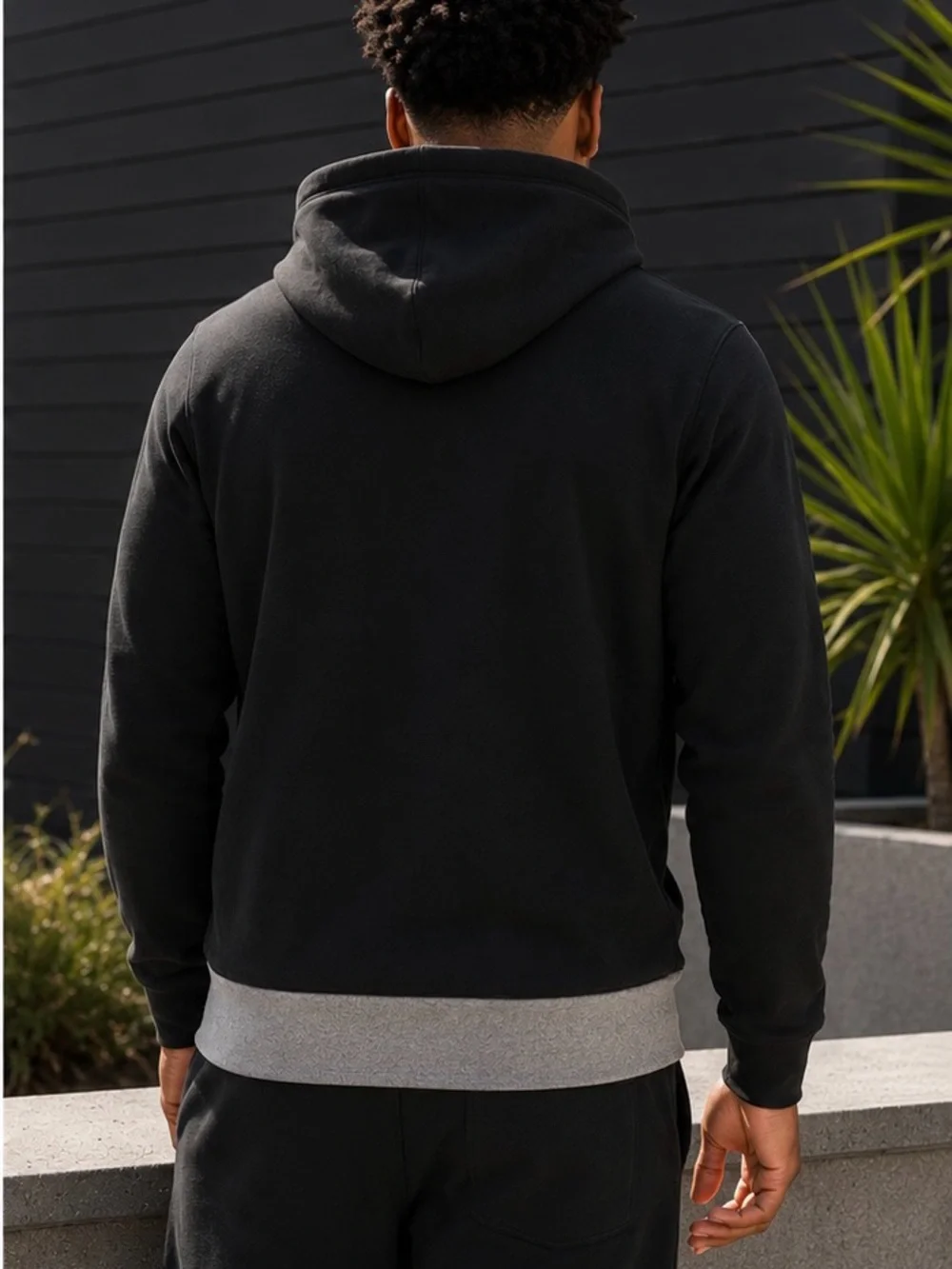 Nike Air Jordan Black & Gray Pullover Hoodie | Men’s Large